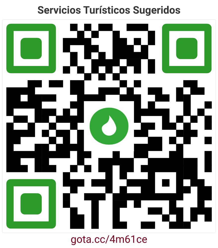 Código QR con los servicios turísticos sugeridos en Tarija